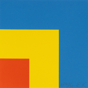 ELLSWORTH KELLY-Red, Yellow, Blue ELLSWORTH KELLY - Red, Yellow, Blue - color lithograph - 7 1/2 x 7 1/2 in.