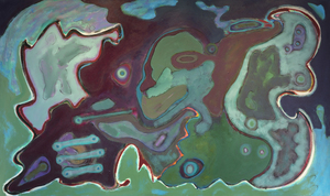 HERB ALPERT - Tsunami - acrylique sur toile - 72 x 120 po.