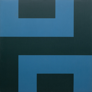 Karl Benjamin y sus colegas Lorser Feitelson, Frederick Hammersley y John McLaughlin ocupan un lugar destacado en la historia del arte abstracto estadounidense. Conocidos por sus formas geométricas precisas y sus bordes limpios que enfatizan la planitud, son los pintores californianos del Hard-edge que surgieron a finales de la década de 1950. A diferencia de Ellsworth Kelly, por ejemplo, su obra refleja un brillo, una claridad y una paleta que sugieren el entorno natural y construido de California en lugar de las influencias más urbanas e industriales que se perciben en la Costa Este. Además, en comparación con la competitiva escena artística de la Costa Este, el grupo californiano era una comunidad de artistas relativamente pequeña y muy unida, con un sentido de la colaboración y la exploración compartida que contribuyó a crear un movimiento cohesionado con una identidad propia.