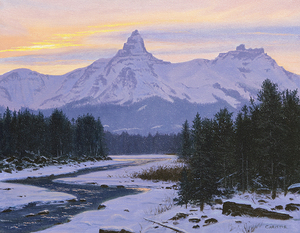 REID CHRISTIE - Winter Sky - oil on canvas - 16 x 20 in.