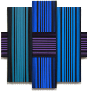 Op Art evolved as an alternative trend in painting to the abstract expressionist movement of the 1950s. The genesis of the movement was in the 1960s, when artists such as Victor Vasarely, Bridget Riley, and Richard Anuszkiewicz embraced a more structured and geometric approach to their painting, often using visual tricks to create a sense of movement.  While the artistic and spiritual predecessors to OP Art, such as Josef Albers (!888-1976), utilized a softer and more subdued approach, the Op Artists were using bold, large-scale works with variable dimensions to create their visual statement.  &lt;br&gt;&lt;br&gt;A student of Albers, Richard Anuszkiewicz, used enamel and acrylic paint on wood in such a way to create his uncompromising and exact compositions.  A great sense of action can be felt in the present work, &quot;Translumina&quot;. The sister piece to &quot;Translumina,&quot; &quot;Translumina II&quot; (1986), is in the permanent collection of the Albright-Knox Art Gallery, Buffalo.