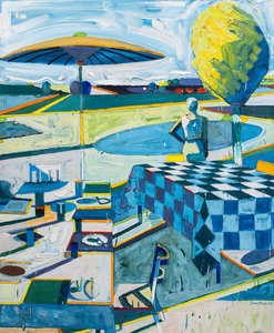 ROLAND PETERSEN - Waiting Figure - oil on canvas - 68 x 56 in.