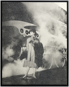 RUSSELL YOUNG - Audrey Hepburn - serigrafía sobre lino con polvo de diamante - 38 x 30 in.