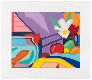 TOM WESSELMANN - Still Life With Blonde and Goldfish - Mixografia® print on handmade paper - 33 1/4 x 38 3/4 in.