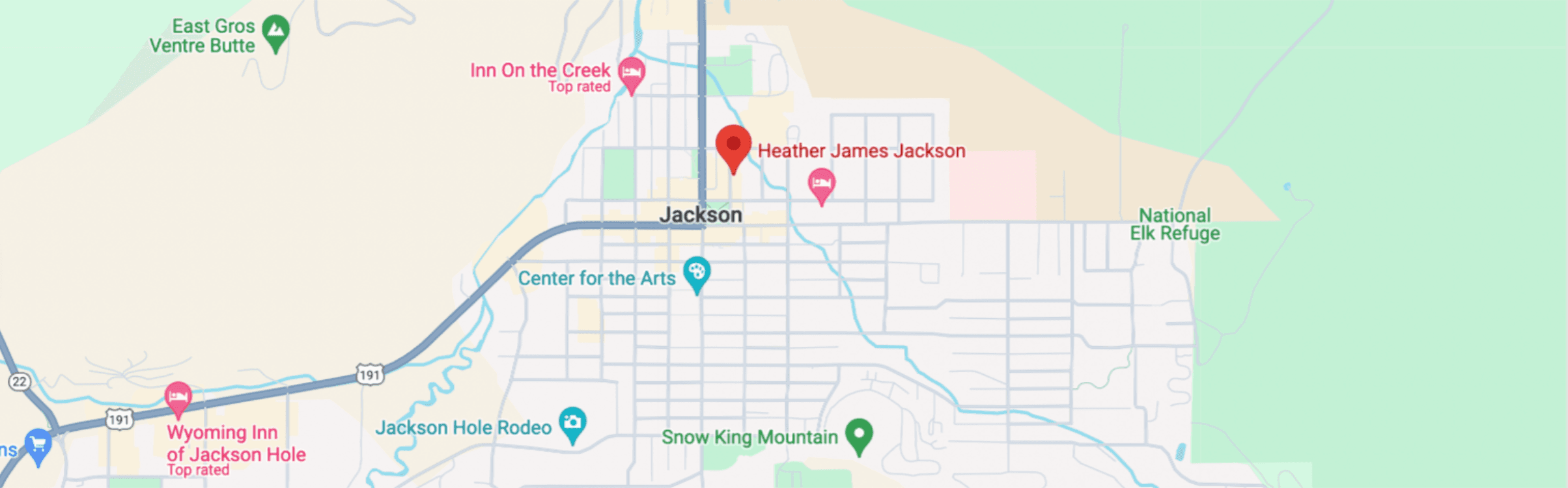 Map of Jackson Hole gallery location