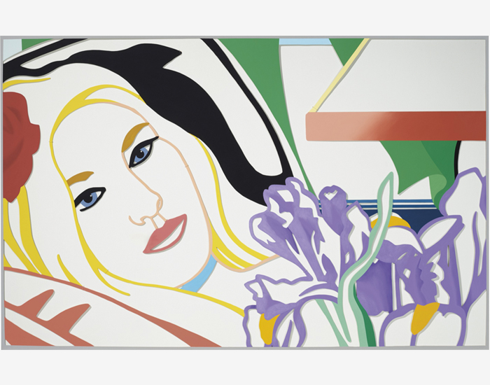 “Bedroom Blonde with Iris” (1987) sold for $399,000. Esmalte sobre acero cortado con láser, 53,7 x 83,3 pulg. Christie's Nueva York: 14 de noviembre de 2019.