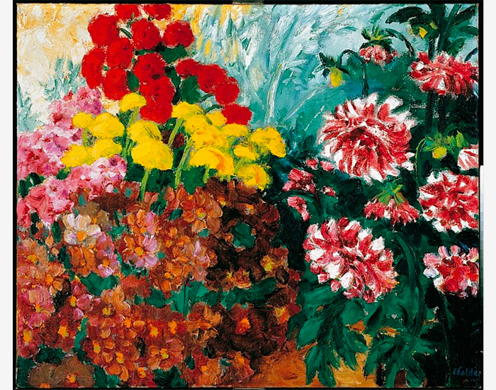 "Herbstblumengarten" (1934), oil on canvas, 28 3/4 x 34 5/8 in.