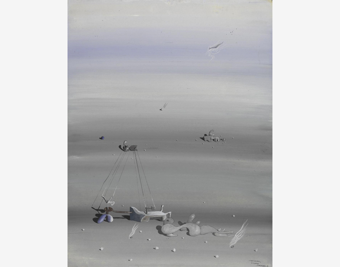 “Untitled” (c. 1939), gouache with some incised lines drawn in metal point, 12 9/16 x 9 11/16 in.