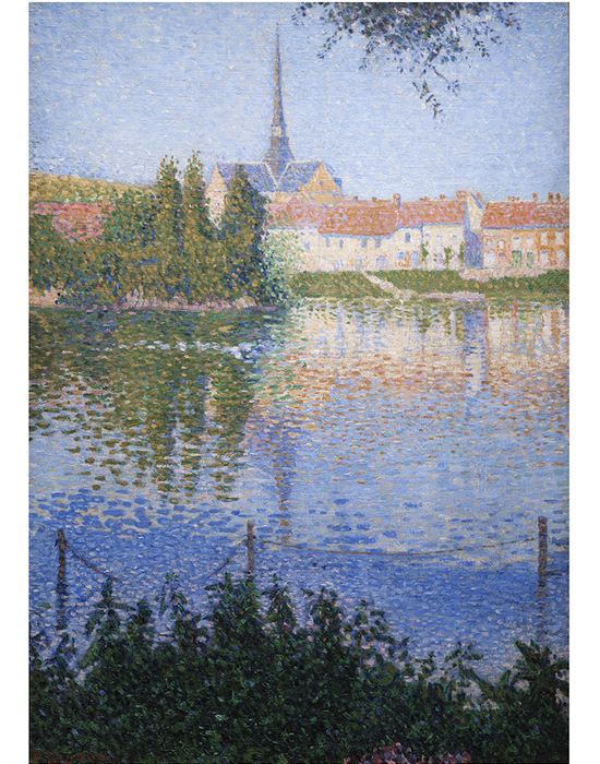 ポール・シニャック「Les Andelys.ルーカス島」1886年 